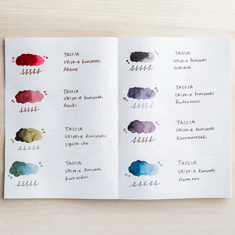 TACCIA Ukiyo-e Kuniyoshi Fountain Pen Ink Collection - 8 Colors